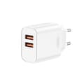XO väggladdare CE34 2x USB 2,4A vit vit
