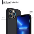 Miniatyrbild 4 av 6: svart silikon fodral för iphone 13 pro