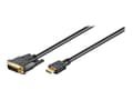 Goobay DVI-D > HDMI 5m Black svart