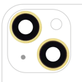Bakre kameralins med fäste och ram för iPhone 14 / 14 Plus (2-delat set) (Eftermarknad Plus) (Gul) gul