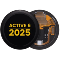 OLED-enhet utan ram för Garmin Active 6 (2025) (Premium) (Svart) svart