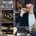 Miniatyrbillede 5 af 6: CaseMe 0013 Læder Wallet Case til iPhone 16 plus mørk black