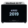 Komplett LCD-skärmmontering för MacBook Air 13\" A1932 (2019) (Äkta OEM) (Silver) silver