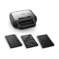 Tefal Ultra Compact SW383D10 Sandwichmaker / vaffeljern / paninimaskine Rustfrit stål