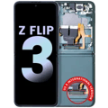 Inner OLED Assembly With Frame For Samsung Galaxy Z Flip 3 5G (US & International) (Service Pack) (Green) grön