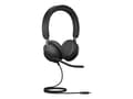 Jabra Evolve2 40 SE MS Stereo Kablet hörlurar svart svart