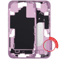 Mellanram med ström- och volymknapp för iPhone 16 (EU/Global version) (Eftermarknad Plus) (Rosa) rosa