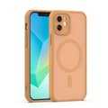 Mag Matt skal för iPhone 12 brunt kameraskydd brun