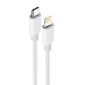 Maxlife MXUC-05 kabel USB-C - Lightning 2,0 m 20W vit vit