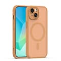 Mag Matt skal för iPhone 14 brun kameraskydd brun