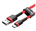 Miniatyrbild 1 av 11: 2M BASEUS USB-kabel - Type-C röd