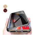Miniatyrbild 1 av 5: Sekretessskydd metallfodrall till iPhone 14pro max svart svart