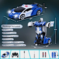 Miniatyrbild 6 av 6: Transform Robot RC-bilar  blå