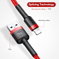 Miniatyrbild 5 av 6: 2 m Baseus cabel iphone|svart