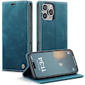 Miniatyrbillede 1 af 7: CaseMe 0013 Læder Wallet Case til iPhone 16 plus grøn green