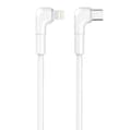 Maxlife MXUC-09 vinklad kabel USB-C - Lightning 1,0 m 27W vit vit