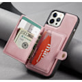 Miniatyrbild 3 av 5: JEEHOOD 3i1vikbar plånboksfodral till iphone 13 pro max |rosa rosa