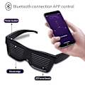 Miniatyrbild 7 av 11: Bluetooth Appkontroll  Led Party Glasögon blå blå