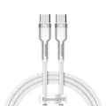 Baseus kabel Cafule Metal PD USB-C - USB-C 1,0 m vit 100W vit