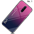 Miniatyrbild 3 av 8: gradient härdat glas  för One plus 7 pro