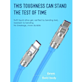 Miniatyrbild 5 av 6: 2 st XO-kabel   USB-C - USB-C 1,2m 60W svart svart