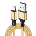 Miniatyrbild 5 av 6: 2 st 3m långt Nylon Flätad USB-kabel för iPhone blå blå