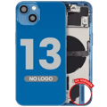 Baksida med smådelar för iPhone 13 (amerikansk version) (Eftermarknad Plus) (Blå) blå