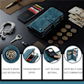 Miniatyrbild 6 av 6: caseme c30 med 10 korthållare  för iphone 15 plus svart svart