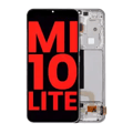OLED-enhet med ram för Xiaomi Mi 10 Lite 5G (Eftermarknad Plus) (Dream White) vit