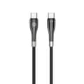 Forever Sleek kabel USB-C - USB-C 1,0 m 60W svart svart