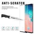 Miniatyrbild 3 av 6: 4 st hög kvalitet heltäckande  härdat glas för Samsung s10 plus