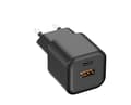 Setty väggladdare USB-A + USB-C 20W LSGaN-AC-201 svart svart