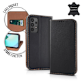 Miniatyrbillede 3 af 8: Ægte læder Smart Pro-etui til iPhone 16 sort black