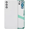 Baksidesglas med kameralins för Samsung Galaxy S21 FE 5G (ingen logotyp) (Aftermarket Plus) (vit) vit