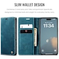 Miniatyrbillede 2 af 7: CaseMe 0013 Læder Wallet Case til iPhone 16 plus grøn green