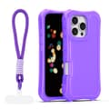 Safepop skal med rem för iPhone 16 Pro lila lila