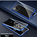 Miniatyrbild 1 av 6: Dubbelsidigt glas magnetisk metall för Samsung S20  blå blå