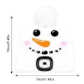 Pikkukuva 5 / 5: (A)Pipo valolla lapsille, USB ladattava handsfree LED otsalamppu pipo joulu talvi neulottu yövalopipo