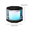 Miniatyrbillede 3 af 5: Subwoofer Udendørs Mini Farvet Lys Krystal Glas Trådløs Bluetooth Højttaler BK