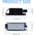 Miniatyrbilde 5 av 5: 2X LED-skiltlys for Renault Vel Satis Twingo 2 Clio 3 Clio 4 Es