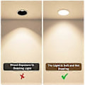 Miniatyrbillede 2 af 3: 6 stk. Blændende Bevis Diffuser Lamper Skærme Loft Spotlight Lampe Skærme Lysarmatur Tilbehør