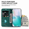 Miniatyrbild 5 av 5: Mobilfodral för Motorola Edge 40 Neo 5g - Söt Tiger Tryckt PU-Läder Flip Cover (Grön)