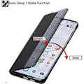 Miniatyrbilde 3 av 4: For Huawei P30 Lite Etui, Smart View Lærklaff Etui, [Strømsparingsmodus][Full Beskyttelse](p30lite,bla - JA