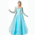 Miniatyrbild 2 av 2: Vuxen Prinsessa Anna Elsa Kostym Jul Cos Maskeradkläder (M Elsa)