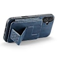 Pikkukuva 4 / 5: FIERRE SHANN 024 Tyyli iPhone 16 -kotelolle Korttipidike Jalusta Vahamainen Nahka+TPU Puhelinkuori (Tyyli D)