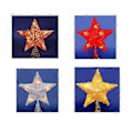 Miniatyrbild 2 av 2: Julgransstjärna Topp Juldekorationer Järnstjärnor Rottingstjärnor Juldekorationer Stjärnor 25CM silver