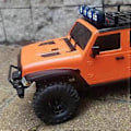 Pikkukuva 2 / 5: Universaali kattoteline tavarateline autokehys LED-valolla 1/18 C8801 RC Crawler -auton osille, neliölamppu