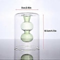 Miniatyrbild 2 av 5: Retro Glasvas Nordisk Blomsterarrangemang Hydroponisk Behållare Multifunktionell Elegant Aromaterapiflaska för Heminredning ( )