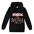 Miniatyrbilde 1 av 2: ROBLOX Spilltrykte Hetter 7-14 År Barn Gutter Jenter Langærmet Hettemgens Genser Topper (7-8 År Svart)