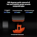 Miniatyrbillede 3 af 5: Messing 0,4 mm dyse Hotend-sæt til S1C Combo Extruder